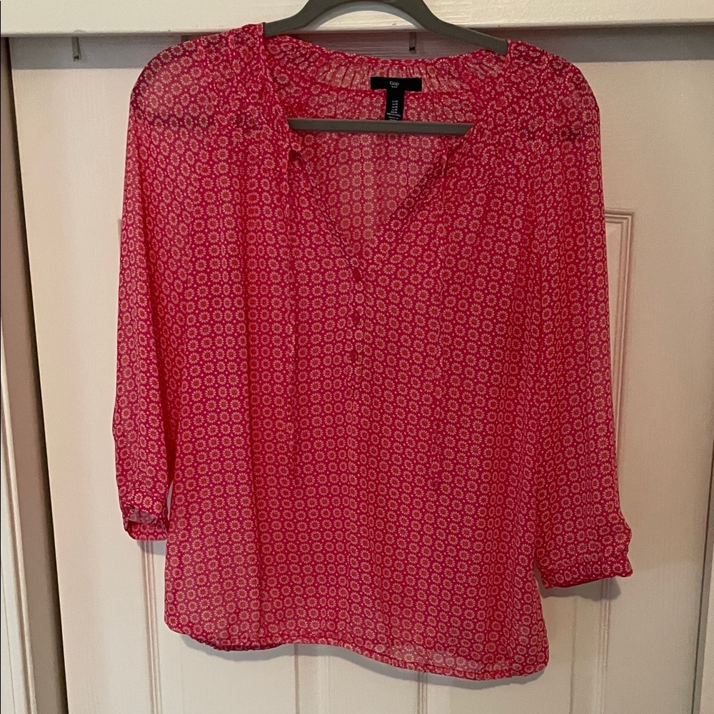 Gap sheer blouse
